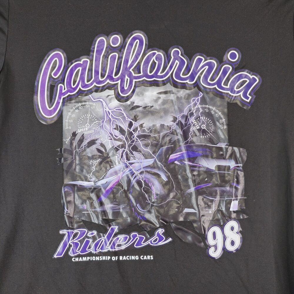 California Riders 98 Championship Of Racing‎ Cars T-Shirt Size M Silky Polyester